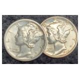 (2) 1935 M. Dimes P&S Unc., XF