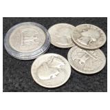 (5) W. Quarters 1932, 34, 40, 45, 49