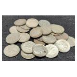 (30) Silver Roosevelt Dimes