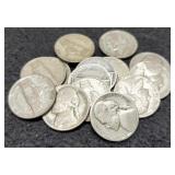 (15) Silver War Nickels