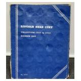 1909-1940 L. Cent Album w/ 74 Different inc/