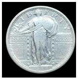 1917 Type 1 S. Liberty Quarter