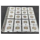 (20) Buffalo Nickels All Full Dates Back To