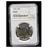 1964 Slab Proof Kennedy Half Dollar NGC PF67