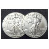 (2) 2021 T2 Silver Eagles