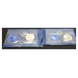 (2) Ike Silver Unc. Dollars 1973-S, 1974-S