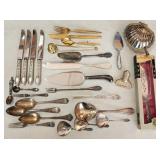 Nice Group of Ornate Silverplate Flatware, etc.