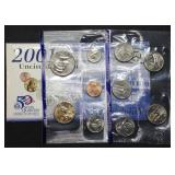 2001 Philadelphia 10-Coin Mint Set in Envelope