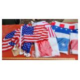 Group of Patriotic Bunting, Flags, etc.