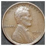 1909 VDB Lincoln Wheat Cent Nice