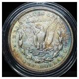 1921-D Morgan Silver Dollar, Toned Reverse