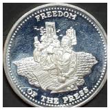 1 Troy Oz .999 Silver Johnson Matthey Round
