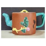 Antique Chinese Yixing Zisha Clay Teapot Signed
