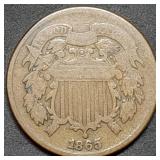 1865 Two Cent Piece
