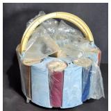 Rare 1961 Jello Picture Wheel Poker Chip Set