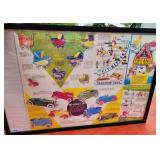Tri-Ang England Toy / Pedal Car Poster Framed