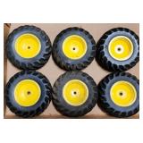 ERTL 1/16 John Deere 4WD Tractor Tires x6