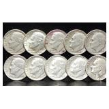 10 Roosevelt 90% Silver Dimes