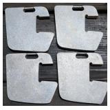 Set of 4 Custom Pedal Tractor Suitcase Weights