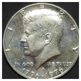 1976 Kennedy Bicentennial Silver Half Dollar BU