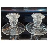 Fostoria American Pair of Candle Holders