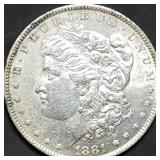 1881-O Morgan Silver Dollar High Grade
