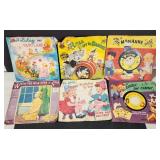 6 Kids 45 RPM Records in Picture Sleeves