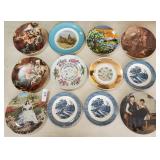 Dozen Collector Plates Norman Rockwell, GWTW
