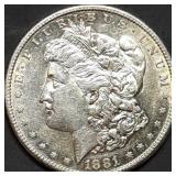 1881-S Morgan Silver Dollar BU