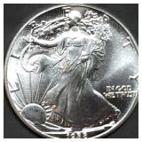 1988 1oz Silver Eagle BU