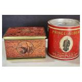 Prince Albert Tobacco Can & German Tobacco Tin