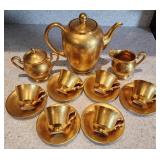 Osborne China 24k Gold Encrusted Tea Set Nice!