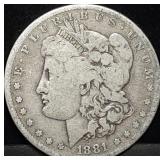 1881-S Morgan Silver Dollar