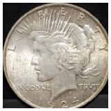1924 Peace Silver Dollar Gem BU