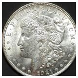 1921 Morgan Silver Dollar Gem BU