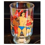 1985 WWF Wrestling Promo Glass Hulk Hogan