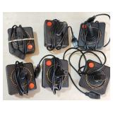6 Original Atari 2600 Joystick Controllers