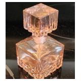Pink Depression Glass Perfume Bottle