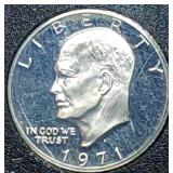 1971 S Proof Silver Ike Dollar in Holder