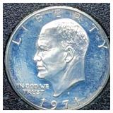 1971 S Proof Silver Ike Dollar in Holder