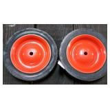 7x1.50 Pedal Tractor Front Tires, Orange Rims