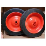 7x1.50 Pedal Tractor Front Tires, Orange Rims