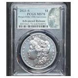 2021-S Morgan Silver Dollar PCGS MS70 Adv Release