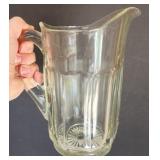 Antique Heavy Saloon Tavern EAPG Glass Pitcher