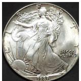 1987 1oz Silver Eagle BU