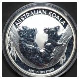 2011 Australia 1oz Silver Koala BU