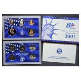 2001 US Mint Proof Set MIB