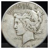 1922-S Peace Silver Dollar
