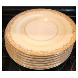 7pc Noritake Rondine 10" Dinner Plates