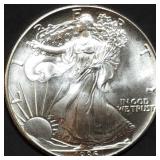 1986 1oz Silver Eagle Gem BU 1st Year